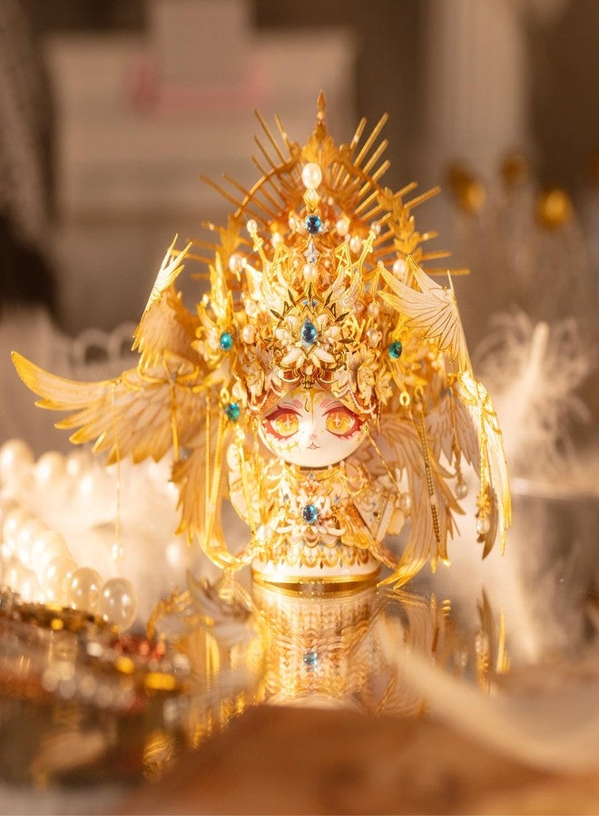 مو أحجية معدنية ثلاثية الأبعاد من MU للكبار، تتضمن مجسم ملاك وقطة صغيرة مع دعامتين، طقم نموذج ملاك حارس معدني، مجموعة تجميع يدوية، هدية مثالية لأعياد الميلاد ورأس السنة، ديكور منزلي/مكتبي/كنيسة - Image 5